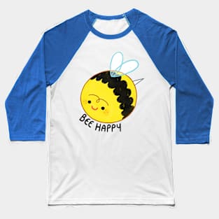 Bee Happy Baseball T-Shirt